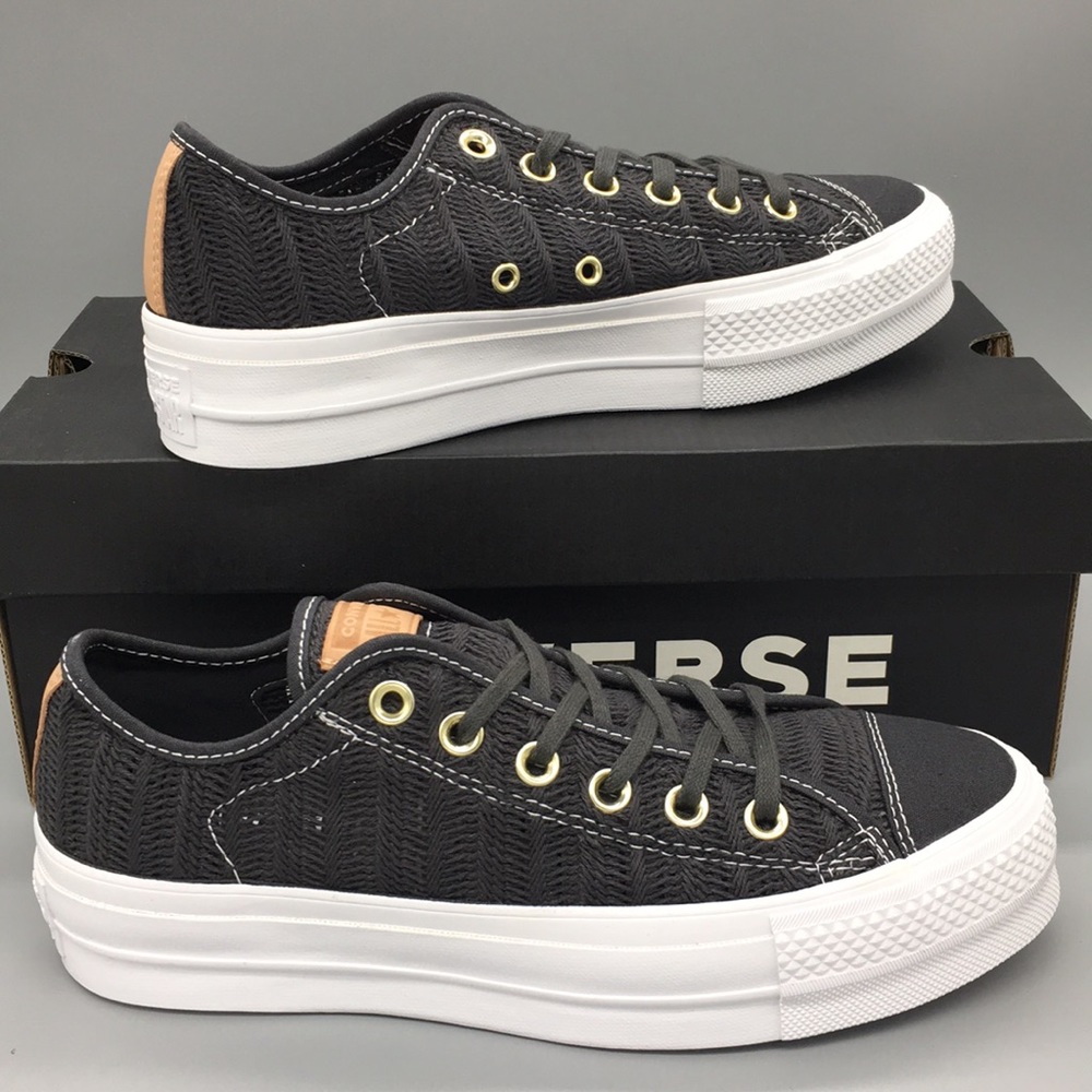 Converse CTAS LIFT OX almost black WMNS Platforms Sneakers - Picture 2 of 8